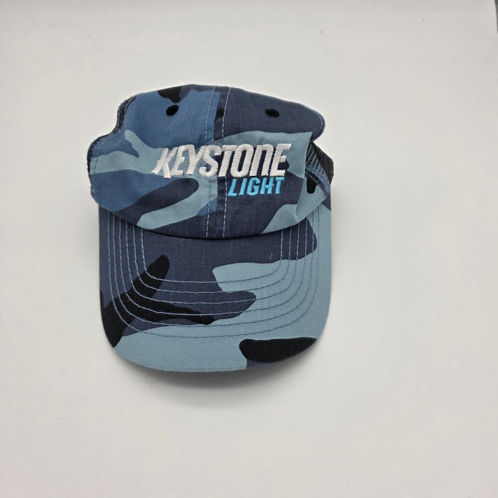 Keystone Light Camo Mesh Trucker Hat Adjustable Snapback Beer Promo Cap